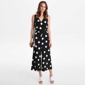 NWT Karl Lagerfeld Paris Black & White Jumpsuit